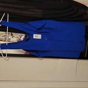 Torrid Electic Blue Zip Peplum Size 2